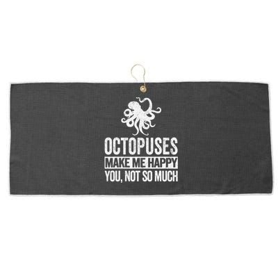 Octopus Lover Funny Octopus Large Microfiber Waffle Golf Towel