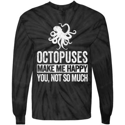 Octopus Lover Funny Octopus Tie-Dye Long Sleeve Shirt