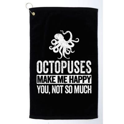 Octopus Lover Funny Octopus Platinum Collection Golf Towel