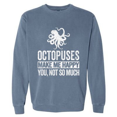 Octopus Lover Funny Octopus Garment-Dyed Sweatshirt