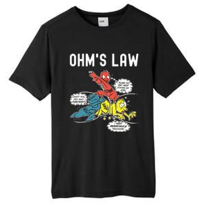 Ohms Law Funny Electricity Explained Electrical Engineer Tall Fusion ChromaSoft Performance T-Shirt