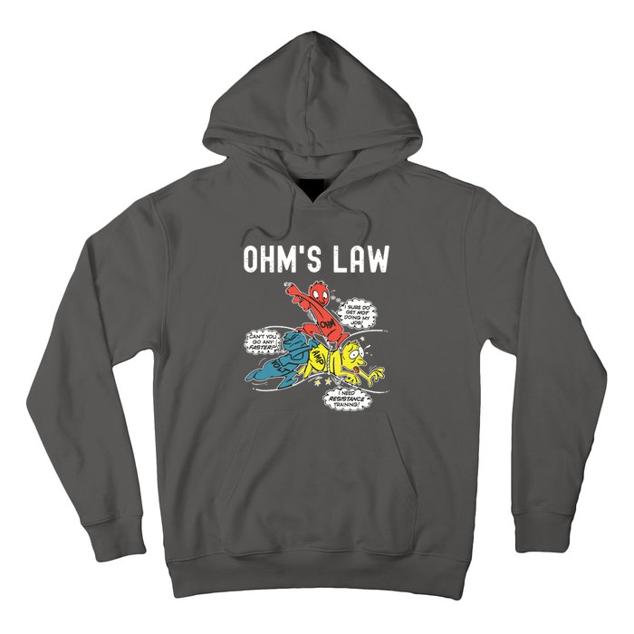 Ohms Law Funny Electricity Explained Electrical Engineer Hoodie