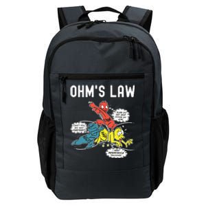 Ohms Law Funny Electricity Explained Electrical Engineer Daily Commute Backpack