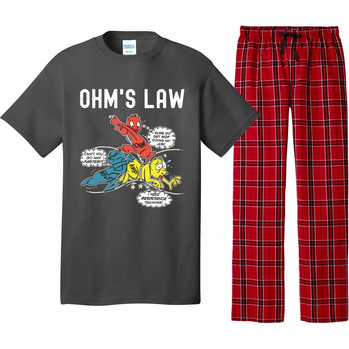 Ohms Law Funny Electricity Explained Electrical Engineer Pajama Set