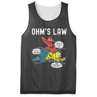 Ohms Law Funny Electricity Explained Electrical Engineer Mesh Reversible Basketball Jersey Tank