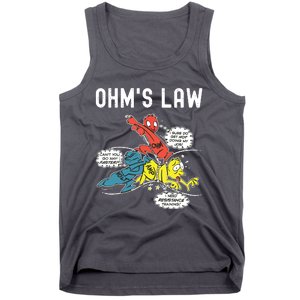 Ohms Law Funny Electricity Explained Electrical Engineer Tank Top