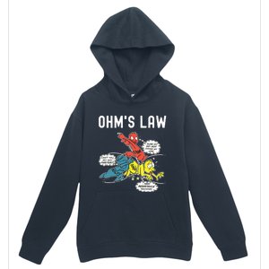 Ohms Law Funny Electricity Explained Electrical Engineer Urban Pullover Hoodie