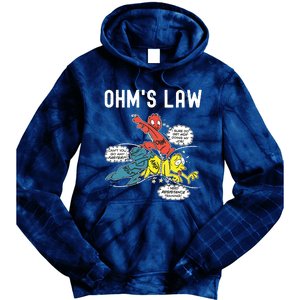 Ohms Law Funny Electricity Explained Electrical Engineer Tie Dye Hoodie