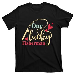 One Lucky Fisherman Matching Couples T-Shirt