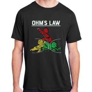 Ohms Law Funny Electrical Electronics Engineer Funny T Adult ChromaSoft Performance T-Shirt