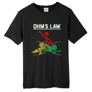 Ohms Law Funny Electrical Electronics Engineer Funny T Tall Fusion ChromaSoft Performance T-Shirt