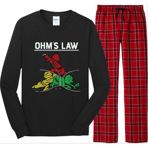 Ohms Law Funny Electrical Electronics Engineer Funny T Long Sleeve Pajama Set