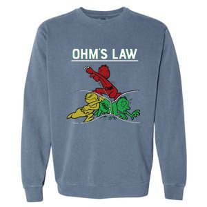 Ohms Law Funny Electrical Electronics Engineer Funny T Garment-Dyed Sweatshirt