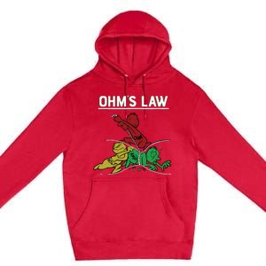 Ohms Law Funny Electrical Electronics Engineer Funny T Premium Pullover Hoodie