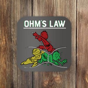 Ohms Law Funny Electrical Electronics Engineer Funny T Coaster