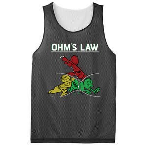 Ohms Law Funny Electrical Electronics Engineer Funny T Mesh Reversible Basketball Jersey Tank