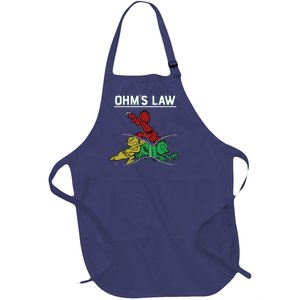 Ohms Law Funny Electrical Electronics Engineer Funny T Full-Length Apron With Pockets