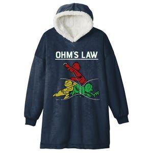 Ohms Law Funny Electrical Electronics Engineer Funny T Hooded Wearable Blanket