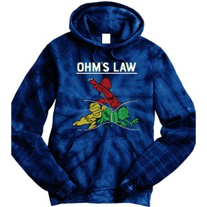 Ohms Law Funny Electrical Electronics Engineer Funny T Tie Dye Hoodie