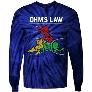 Ohms Law Funny Electrical Electronics Engineer Funny T Tie-Dye Long Sleeve Shirt