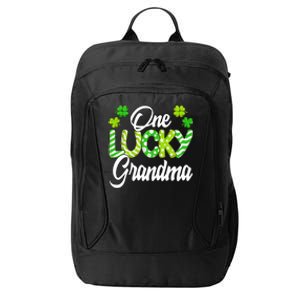 One Lucky Grandma Shamrock Irish Grandma St PatrickS Day City Backpack