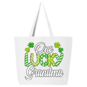 One Lucky Grandma Shamrock Irish Grandma St PatrickS Day 25L Jumbo Tote