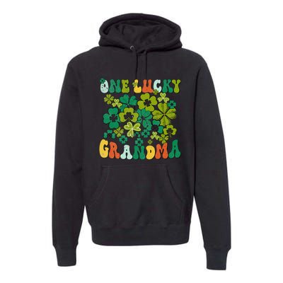 One Lucky Grandma Happy St Patrick's Day Irish Family Gifts Premium Hoodie