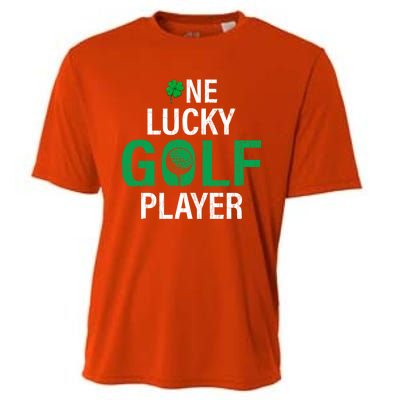 One Lucky Golf Player Funny Saint Patricks Day Graphic Gift Cooling Performance Crew T-Shirt