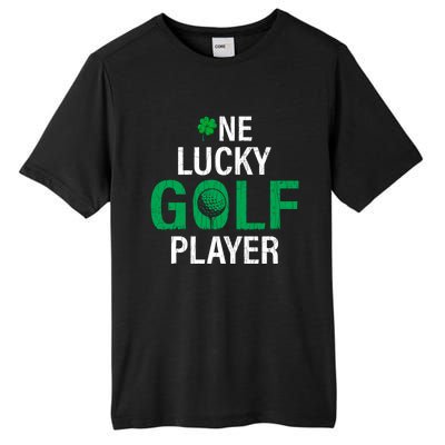 One Lucky Golf Player Funny Saint Patricks Day Graphic Gift Tall Fusion ChromaSoft Performance T-Shirt