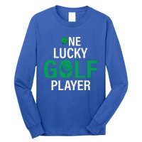 One Lucky Golf Player Funny Saint Patricks Day Graphic Gift Long Sleeve Shirt