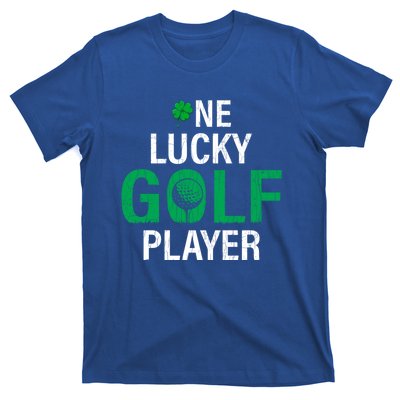 One Lucky Golf Player Funny Saint Patricks Day Graphic Gift T-Shirt