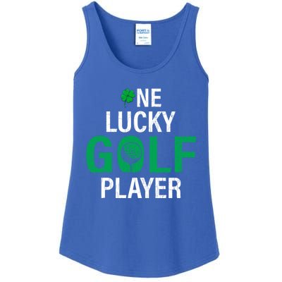 One Lucky Golf Player Funny Saint Patricks Day Graphic Gift Ladies Essential Tank