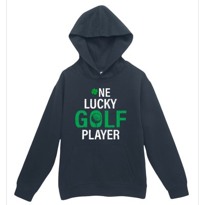 One Lucky Golf Player Funny Saint Patricks Day Graphic Gift Urban Pullover Hoodie