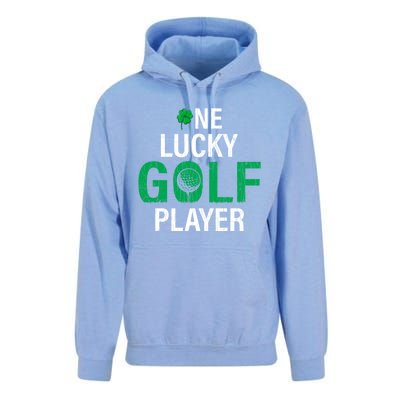 One Lucky Golf Player Funny Saint Patricks Day Graphic Gift Unisex Surf Hoodie