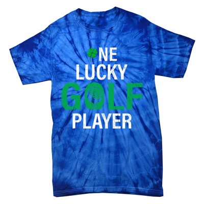 One Lucky Golf Player Funny Saint Patricks Day Graphic Great Gift Tie-Dye T-Shirt