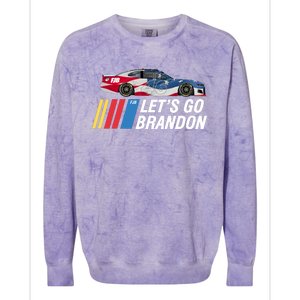 ORIGINAL Let's Go Brandon Racing FJB Colorblast Crewneck Sweatshirt