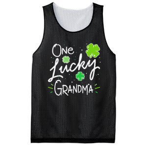 One Lucky Grandma St Patrick's Day Mesh Reversible Basketball Jersey Tank