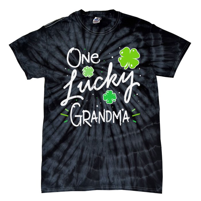 One Lucky Grandma St Patrick's Day Tie-Dye T-Shirt