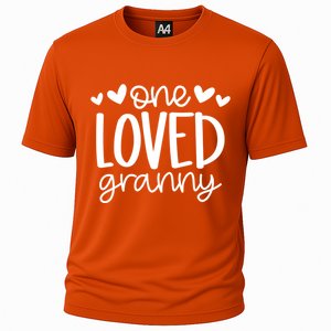 One Loved Granny Funny Hearts Love Granny Valentine's Day Cool Gift Cooling Performance Crew T-Shirt