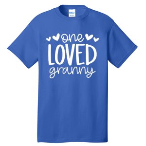 One Loved Granny Funny Hearts Love Granny Valentine's Day Cool Gift Tall T-Shirt