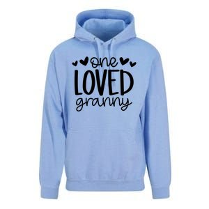 One Loved Granny Funny Hearts Love Granny Valentine's Day Cool Gift Unisex Surf Hoodie