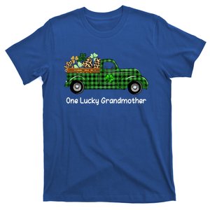 One Lucky Grandmother Green Truck Shamrocks St Patrick's Day Gift T-Shirt