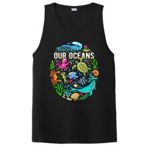 Ocean Lover Gift Sea Life Protect Our Ocean Gift PosiCharge Competitor Tank