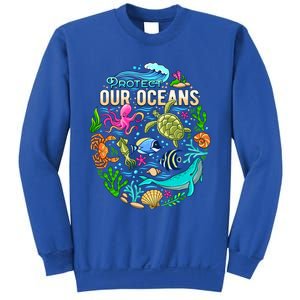 Ocean Lover Gift Sea Life Protect Our Ocean Gift Sweatshirt