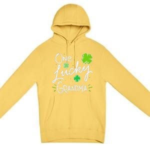 One Lucky Grandma St Patrick's Day Premium Pullover Hoodie