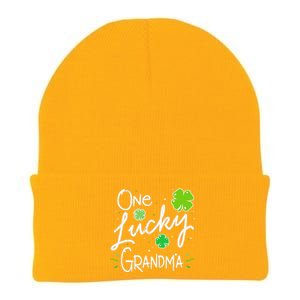 One Lucky Grandma St Patrick's Day Knit Cap Winter Beanie