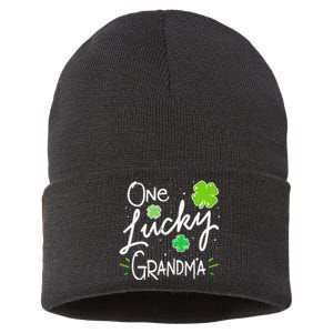 One Lucky Grandma St Patrick's Day Sustainable Knit Beanie