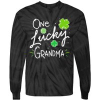 One Lucky Grandma St Patrick's Day Tie-Dye Long Sleeve Shirt