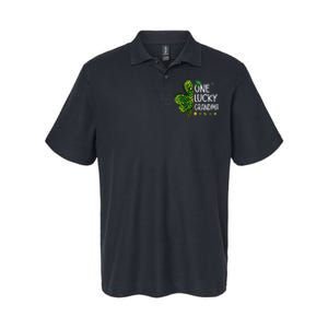 One Lucky Grandma Irish Shamrock St Patricks Day Fun Family Softstyle Adult Sport Polo