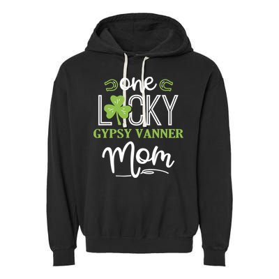 One Lucky Gypsy Vanner Horse Mom Irish Horseback Riding Gift Garment-Dyed Fleece Hoodie
